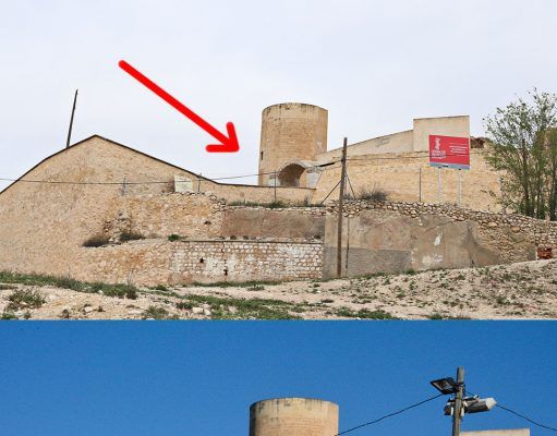 Se derrumba uno de los arcos del castillo de Elda