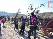 Recogida de leña para la hoguera de San Antón, el patrón de los Moros y Cristianos de Elda