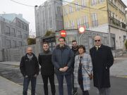 Finalizado el trampantojo con imágenes de edificios del siglo pasado del centro de Elda