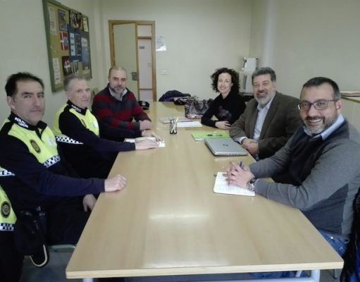 Reunión de colaboración en el Valle de Elda con la Concejalía de Seguridad Ciudadana y el Departamento de Seguridad y Medioambiente