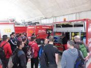 Clase práctica de emergencias en el parque de bomberos de San Vicente