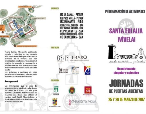 Santa Eulalia ¡Vívela! – Jornada de Puertas Abiertas – 25-26 marzo 2017