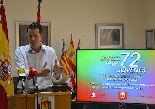 Elda lanza un plan para emplear a 72 jóvenes durante un año con una subvención cercana al millón de euros