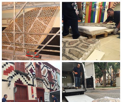 El mosaico romano de Petrer viaja al MARQ para su restauración