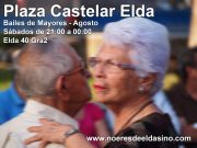Los bailes de los mayores se trasladan a la Plaza Castelar de Elda durante el mes de agosto