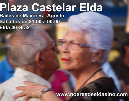Los bailes de los mayores se trasladan a la Plaza Castelar de Elda durante el mes de agosto