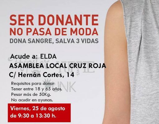 60 días, 11 colectas de donación de sangre en Elda, 371 donaciones