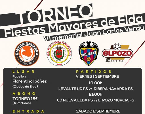 El Trofeo “Fiestas Mayores” de Fútbol Sala será un torneo con equipos de Primera División