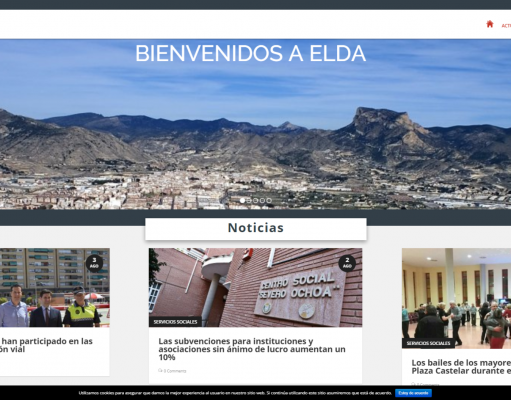 La nueva web municipal de Elda, recibe casi 55.000 visitas desde su presentación