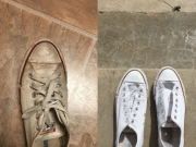 Un tweet de una chica de Dallas, con la fórmula «secreta» para limpiar sus zapatillas se hace viral