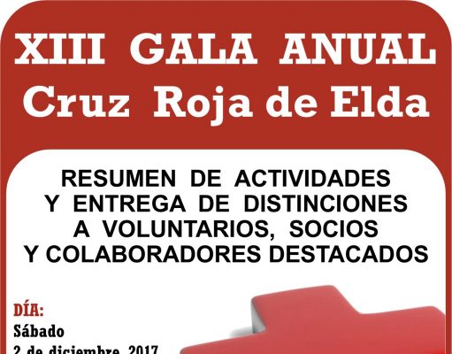 XIII GALA ANUAL de Cruz Roja de Elda Gala Cruz Roja Elda 2017