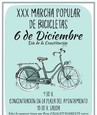 La FAVE celebra la XXX Marcha Popular de Bicicletas para el Día de la Constitución