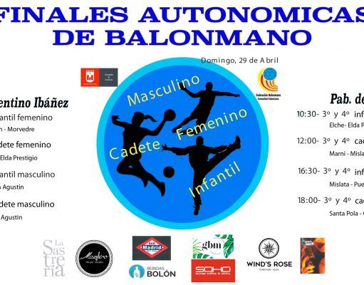 Elda acogerá las finales autonómicas de balonmano de los XXXIV Juegos Deportivos