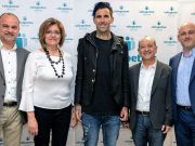 Conferencia de Josef Ajram en Petrer, durante la inauguración de EncuentrOS Caixapetrer Miembros del Consejo Rector de Caixapetrer junto a Josef Ajram