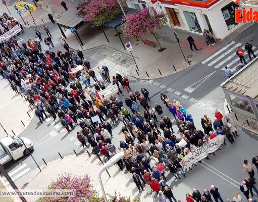 Manifestación en Elda y Petrer, en defensa de unas pensiones públicas y dignas