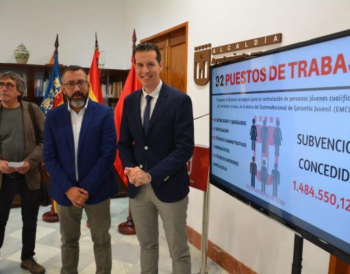 El Ayuntamiento de Elda dispondrá de 1,5 millones de euros para contratar a 92 jóvenes durante un año