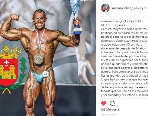 Manu Sanchez denuncia en las redes sociales, el trato que reciben algunos deportes por parte de los políticos locales de Elda