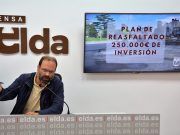 Reasfaltado de 31 tramos y calles de Elda, con una inversión de 280.000 euros, subvencionadas por la Diputación de Alicante Noticias Elda - Reasfaltado Elda 2018