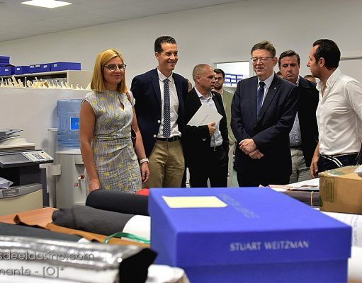 Ximo Puig, visita las oficinas centrales de Stuart Weitzman Ximo Puig visita Stuart Weitzman