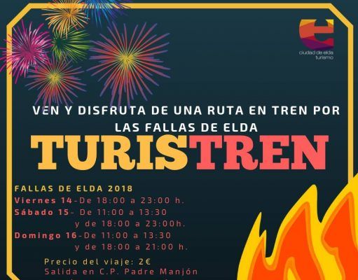 Un tren turístico recorrerá las Fallas de Elda