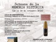 Petrer dedica una semana a la memoria histórica
