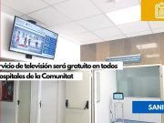 Sanidad anuncia que el servicio de televisión será gratuito en todos los hospitales de la Comunitat