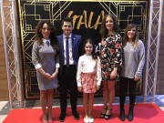 Galardón FIT honorífico para las Fallas de Elda Isabel Villena, presidenta de JCFE / Cuco Vidal, director de Festa i Tradició / Lucía Plaza, Fallera Mayor Infantil de Elda 2018 / Ana Ruano, Fallera Mayor de Elda 2018 / Laura Rizo, Concejal de Fiestas del Ayto. de Elda.
