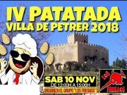 IV PATATADA VILLA DE PETRER 2018 – Sábado 10.11.2018 IV Patatada Villa de Petrer 2018