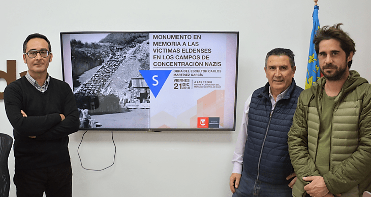 Monumento en Elda a las víctimas eldenses en los campos de concentración nazis