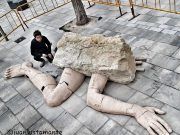 Monumento en Elda en recuerdo de las víctimas eldenses en los campos de concentración nazis. Monumento en Elda a las víctimas eldenses en los campos de concentración nazis