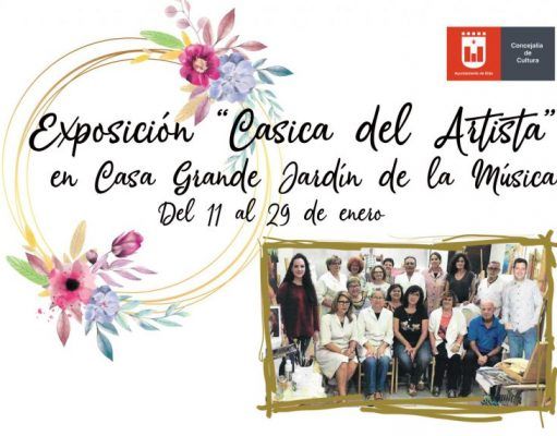 Nueva exposición de pintura de La Casica del Artista, en la Casa Grande del Jardín de la Música