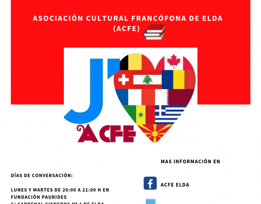 ¿Conoces a la Asociación Cultural Francófona de Elda (ACFE)? Asociación cultural francófona Elda