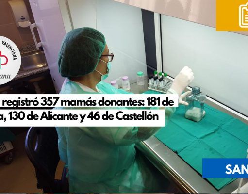 El Banco de Leche Materna de la Comunitat Valenciana distribuye 940 litros de leche en un año El Banco de Leche Materna de la Comunitat Valenciana