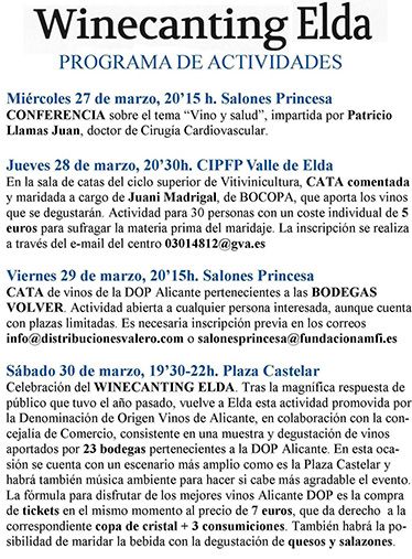 Winecanting Elda 2019