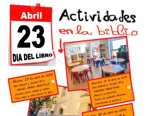 Los autores locales serán los protagonistas del Día del Libro en Elda Día del libro 2019