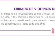 Sanidad detecta 634 casos de violencia de género en la Comunitat tras cribar a 24.513 mujeres en el primer trimestre del año Cribado violencia de género
