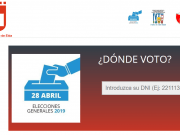 El Ayuntamiento de Elda, pone en marcha un buscador en la web municipal, para que los ciudadanos consulten la ubicación de su colegio electoral ¿Dónde Voto?