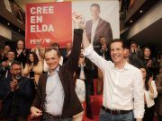 Rubén Alfaro presenta su candidatura a la Alcaldía de Elda ante más de 800 personas Pedro Duque - Rubén Alfaro - Elda 2019