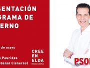 Presentación del programa de gobierno de los Socialistas Eldenses. Lunes 20/05 20:00h en Paurides