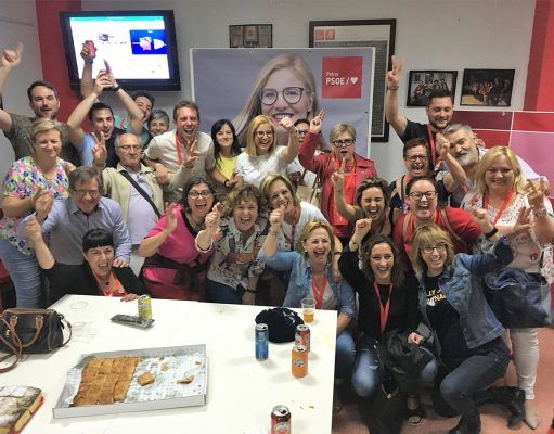El PSOE de Petrer obtiene el mejor resultado de este partido en los municipios de más de 20.000 habitantes de la provincia Mayoría Socialista en Petrer