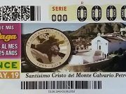¿Tienes ya tu cupón de la ONCE? 14.05.19 Dedicado al 75 aniversario, de la imagen del Santísimo Cristo del Monte Calvario de Petrer Once Petrer - Cristo del Monte Calvario