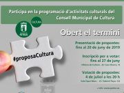 Petrer destinará hasta 4.500 € para financiar las propuestas culturales que propongan los colectivos y vecinos de la localidad Proposa Cultura Petrer 2019