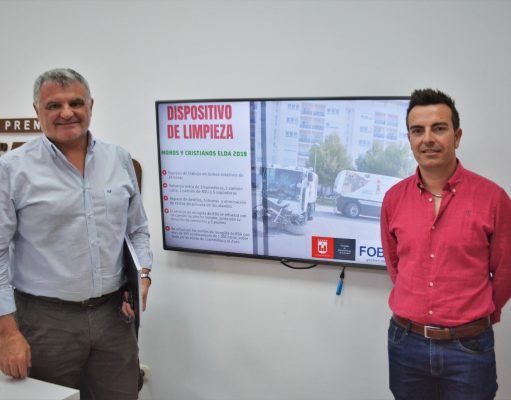 El Ayuntamiento de Elda habilita un dispositivo especial de limpieza para las fiestas de Moros y Cristianos Limpieza Moros y Cristianos Elda 2019