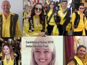 Evelyn González Payá (hija de Karlas), se presenta como candidata a la presidencia de la Comparsa de Piratas de Elda Evelyn González Payá, hija del Karlas