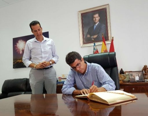 Rubén Alfaro y Carlos Mazón se comprometen a estrechar la colaboración entre el Ayuntamiento de Elda y la Diputación de Alicante