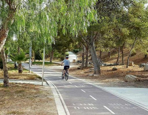 El circuito deportivo de los Jardines del Vinalopó de Elda será una realidad. circuito deportivo de los Jardines del Vinalopó