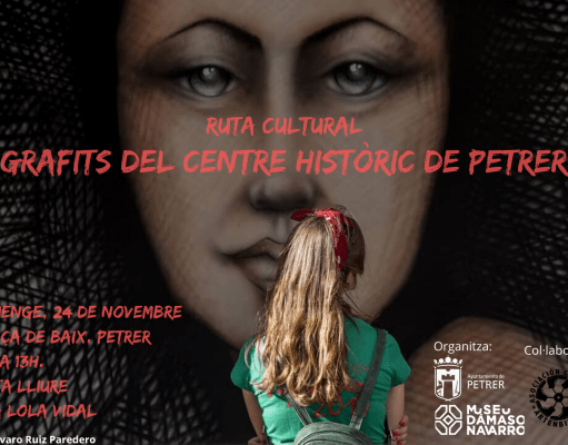 Cultura organiza la primera ruta cultural para conocer los graffitis urbanos del centro histórico de Petrer Ruta cultural para conocer los grafitis urbanos del centro histórico de Petrer