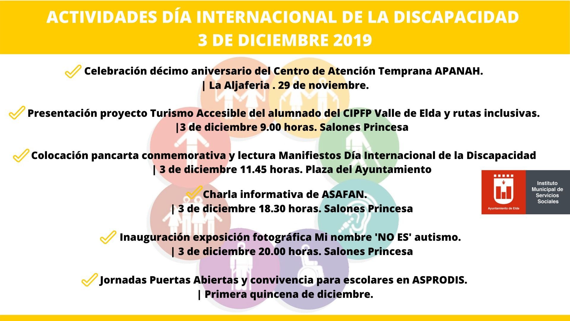 Actividades Día Discapacidad Elda 2019