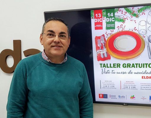 Talleres sobre cata de vinos y mesas de Navidad en los mercados municipales de Elda