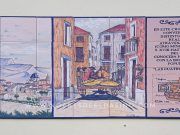 Una placa de cerámica recuerda desde hoy la ubicación de ‘Las cuatro esquinas’ en el siglo XVIII |Elda